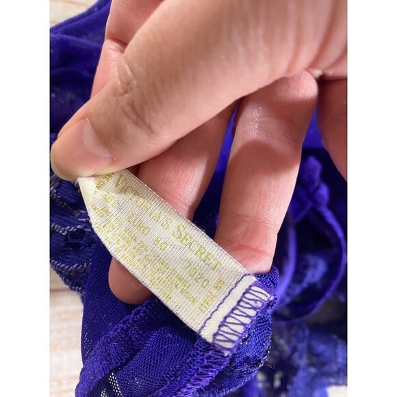 Victtoria Secet GOLD LABEL Y2K Sheer Lace Lingerie Body Suit - 36C - Picture 12 of 13